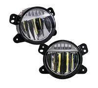 VAVGKDKPZB Faro Antiniebla Para Jeep Para Wrangler JK JL Rubicon Sahara 2018 2019 Faros Antiniebla LED DRL Luces Circulación Diurna Parachoques Delantero 12 V(Fog DRL White)