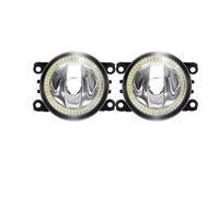 VAVGKDKPZB Faros Angel Eyes para coche Para Megane 2/II 3/III 2002-2015 Ojo Ángel Luz Antiniebla Montaje Coche H11 Para Parachoques Delantero Anillo Halo DRL Anillos halo LED(Warm Whit and Yelow)