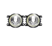 VAVGKDKPZB Faros Angel Eyes para coche Para Megane 2/II 3/III 2002-2015 Ojo Ángel Luz Antiniebla Montaje Coche H11 Para Parachoques Delantero Anillo Halo DRL Anillos halo LED(White and Yellow)