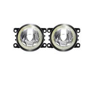 VAVGKDKPZB Faros Angel Eyes para coche Para Megane 2/II 3/III 2002-2015 Ojo Ángel Luz Antiniebla Montaje Coche H11 Para Parachoques Delantero Anillo Halo DRL Anillos halo LED(Warm White and White)