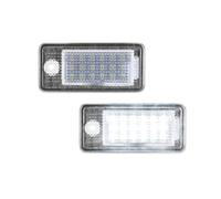 VAVGKDKPZB Luces De Matrícula Coche Para A3 S3 8P Para A4 B6 B7 Para A5 Para A6 4F Para Q7 Para A8 S8 C6 Luz Matrícula Bombillas LED Lámpara Con Forma Número
