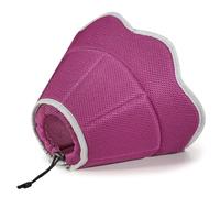 VavoPaw Conos de Recuperación para Mascotas, Collar de Cono para Perros Anti- Mordida Ajustable Malla Gruesa Transpirable Suave Collar Isabelino Perro Plegable para Curación de Heridas, Rosa(L)