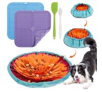 VAVPUP Alfombrilla para olfatear y 2 alfombrillas para perros para perros, alfombrilla de entrenamiento para cachorros para alimentación lenta, alfombrilla para lamer perro con ventosa, juego de