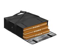 VAVPUP Bolsa para Pizza con Correas de Mano, 50,8 x 50,8 x 15,24 cm, Bolsa de Transporte Impermeable para Pizza, Bolsas aislantes portátiles, Bolsa de Entrega aislada para Fiestas y picnics