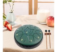 VAVPUP Tambor de lengua de acero, 11 notas, tambor de lengua de 6 pulgadas, sartén pequeña, resistente al óxido, instrumento de percusión, sonido, curación del tanque, tambor para meditación, yoga,