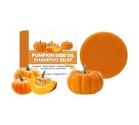 Vawolecy Aceite de Semilla de Calabaza Champú Jabón para el crecimiento del cabello, Barra de Aceite de Semilla de Calabaza Sólida para el Cabello Seco y Dañado Nutrición para todo tipo de cabello