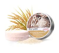 Vawolecy Champú y acondicionador de agua de arroz, 2 en 1 fermentado para el crecimiento del cabello, con malla de espuma, vegano, pH equilibrado, barras sólidas anticaída