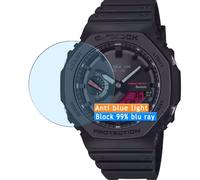 Vaxson 3 Unidades Protector de Pantalla Anti Luz Azul, compatible con Casio G-Shock GA-B2100BBR GA-B2100 [No Vidrio Templado ] Película Protectora Film Guard
