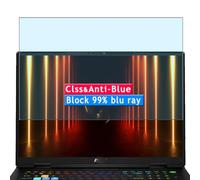 Vaxson Protector de Pantalla de Cristal Templado Anti Luz Azul, compatible con MSI Vector A18 HX A9W A9WIG A9WHG 18" Laptop [solo área activa] 9H Película Protectora Film Guard