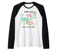 Vaya, me perdí en Otro Libro Beach Goose Reader Camiseta Manga Raglan