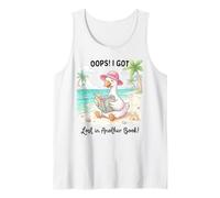 Vaya, me perdí en Otro Libro Beach Goose Reader Camiseta sin Mangas