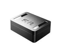 VAYDEER - Caja de bloqueo de tiempo, caja metálica con cierre de tiempo para teléfonos móviles, aperitivos, alcohol u otras tentaciones no deseadas (negro)