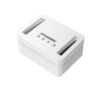 VAYDEER - Caja de bloqueo de tiempo, caja metálica con cierre de tiempo para teléfonos móviles, aperitivos, alcohol u otras tentaciones no deseadas (blanco)