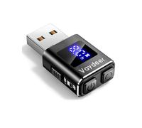 VAYDEER Mini Mouse Jiggler de Metal con Pantalla y Temporizador, Negro | Carcasa de aluminio, rutas de movimiento ajustables y conexión USB o USB-C según el modelo