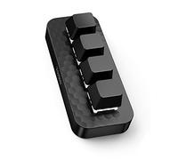 VAYDEER Teclado Macro Con 4 Teclas Programables, Mecánico De Una Mano, Múltiples Capas, Compatible con Mac OS, Windows, Vista, Con Adaptador Tipo C