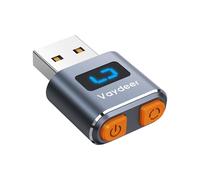 VAYDEER Tiny Mouse Jiggler USB Port Mouse Mover Compatible con múltiples Pistas, sin Conductores, conectar y Usar con Interruptor de Encendido/Apagado(Metálico)