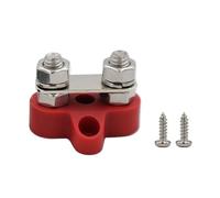 VAYEODEYU Barra de bus bloque de terminales batería Power Stud Junction M6 M8 negro rojo for coche camión RV barco(M8 red double stud)