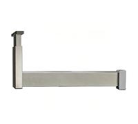 VAYEODEYU Barra for colgar armario de pared en forma de L, multicolor, 50-140 cm(Champagne,80cm)