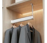 VAYEODEYU Barra for colgar armario en forma de L, multicolor, 30-100 cm(Silver,50cm)