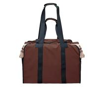VAYEODEYU Bolsa de asas de lona for almacenamiento de leña con asas, correa de seguridad, multicolor(Brown)