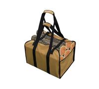 VAYEODEYU Bolsa de asas de lona for almacenamiento de leña con asas, correa de seguridad, multicolor(Khaki)