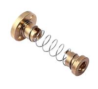 VAYEODEYU Brida Tuerca de tornillo de plomo, Tuerca de brida de resorte for eliminación de espacio entre varillas de tornillo TR8x2 TR8x4 TR8x8 T8 de 2 mm(2mm pitch 2mm lead)