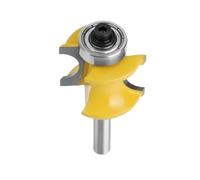 VAYEODEYU Broca enrutadora semicircular Bullnose, fresa for carpintería con rodamiento de dos flautas, varios tamaños(6mmx34.9mm)