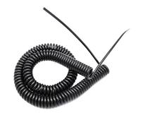 VAYEODEYU Cable eléctrico en espiral, Cable de alimentación en espiral negro, Cable de 6 núcleos, 8 núcleos, 9 núcleos, 0,2mm, 0,3mm, 0,5mm, Cable de extensión extensible con resorte, extensión en esp