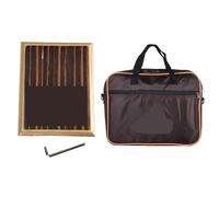 VAYEODEYU Cajon Box Drum Instrumento de mano plano de viaje compacto con bolsa de transporte de llave ajustable(Color 1-with bag)