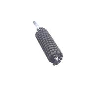VAYEODEYU Cilindro de cepillo de bolas de SiC, grano 120, pulido y desbarbado, agujero interno, vástago largo de hierro(Long Shank 300mm)