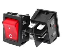 VAYEODEYU Interruptor de Transferencia, Interruptor basculante de encendido y apagado de 4 pines T85 con luz 30 A/250 V 16 A/250 V 3-380 V(12V)