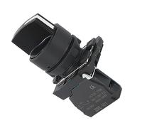 VAYEODEYU Interruptor de Transferencia, Interruptor de palanca con botón pulsador serie XB5, 3 posiciones, NC/NO, perilla de plástico, autobloqueo, reinicio, 22 mm(3,3NO)