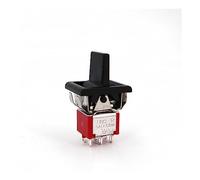 VAYEODEYU Interruptor de Transferencia, Interruptores de palanca (paquete de 5) R8018-P14 SH T80-R, 6 pines, encendido-apagado-encendido, 3 posiciones, DPDT, interruptor basculante de paleta