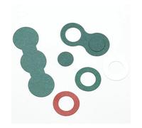 VAYEODEYU Junta aislante plana de papel de cebada/PET multicolor for 18650/21700/26650 varios paquetes(Hollow Red,26650 GASKET-100PCS)