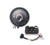 VAYEODEYU Kit de bicicleta eléctrica, motor de buje BLDC de 72 V, 5000 W, 50 H, con sensor Hall y controlador ND72680, 12 x 3,5 pulgadas, color negro