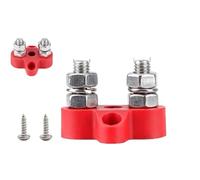 VAYEODEYU M6 M8 M10 Barra colectora 12 V 5/16 in 1/4 in TermBlk Studs Negativo HeavyDuty PowerDist RedBlack Stud(Style B M8 Red)