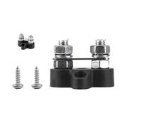 VAYEODEYU M6 M8 M10 Barra colectora 12 V 5/16 in 1/4 in TermBlk Studs Negativo HeavyDuty PowerDist RedBlack Stud(Style C M8 Black)