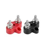 VAYEODEYU M6 M8 M10 Barra colectora 12 V 5/16 in 1/4 in TermBlk Studs Negativo HeavyDuty PowerDist RedBlack Stud(Style B M6 Red Black)