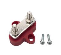 VAYEODEYU M6 M8 M10 Bloque de terminales Stud Bus Bar Batería Distribución de energía 48V Rojo/Negro RV Barco(M6 Red Double Stud)