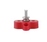 VAYEODEYU M6 M8 M10 Bloque de terminales Studs Barra colectora 1/4 5/16 pulgadas Rojo Negro Pos Neg(Style A M6 Red)