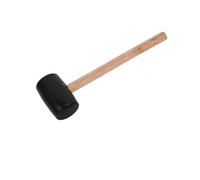 VAYEODEYU Mango de madera negro de mazo de goma for muebles, carpintería, losas de acampada, albañilería