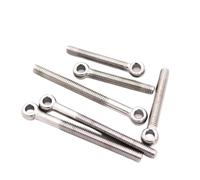 VAYEODEYU Perno de ojo, Tornillo de ojo M5-M16 de acero inoxidable 304 A2-70 GB798 con rosca métrica y orificio circular(35mm,M6 5pcs)