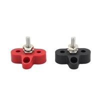 VAYEODEYU Pernos prisioneros del bloque de terminales M6 M8 Pos Neg Red Black Bus Bar 5/16 1/4 Power Dist Stud(Style A M6 Red Black)
