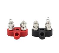 VAYEODEYU Pernos prisioneros del bloque de terminales M6 M8 Pos Neg Red Black Bus Bar 5/16 1/4 Power Dist Stud(Style B M8 Red Black)