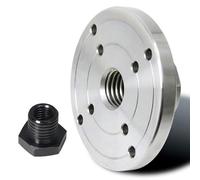 VAYEODEYU Placa frontal para torno de madera, Placa frontal de acero for torno de madera de 50 a 150 mm de diámetro con tamaños de rosca opcionales(100mm M18x2.5)