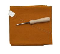 VAYEODEYU Punch Needle Craft Tela Algodón Bordado Tela Multicolor 50x50cm Tamaño M DIY(Orange)