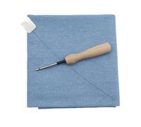 VAYEODEYU Punch Needle Craft Tela Algodón Bordado Tela Multicolor 50x50cm Tamaño M DIY(Sky Blue)