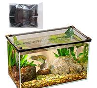 VAYEODEYU Red Protectora para Tapa de pecera, Fish Tank Cover Mesh Aquarium Lid Fish Tank Anti-Jumping Net Magnetic Can be Cut to Size, Various Sizes Are Available(Length:50cm,Width:50cm)
