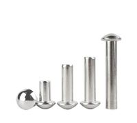 VAYEODEYU Remaches, Remache de cabeza redonda de acero inoxidable 304 M2-M8 x 3-60 mm, autoenchufable sólido, paquete de 5-100 piezas(16mm,M6-10pcs)