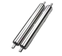 VAYEODEYU Rodillo transportador, Juego de 2 rodillos transportadores de acero inoxidable, diámetro de 1 a 2,4 pulgadas, longitud de 200 a 1000 mm.(Dia 25mm(1"),L 500 mm (19.7"))